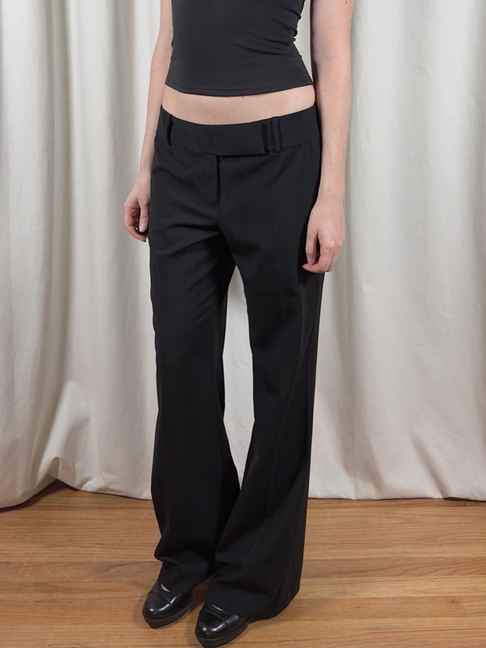 Low Rise Bootcut Slacks - Picture 3 of 8